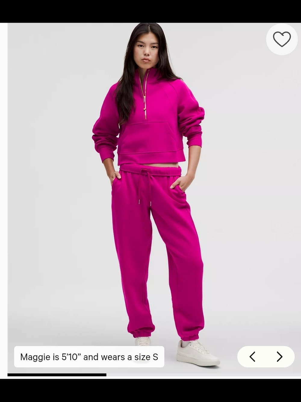 Lululemon NWT XL Raspberry Scuba Mid-Rise Oversized Jogger